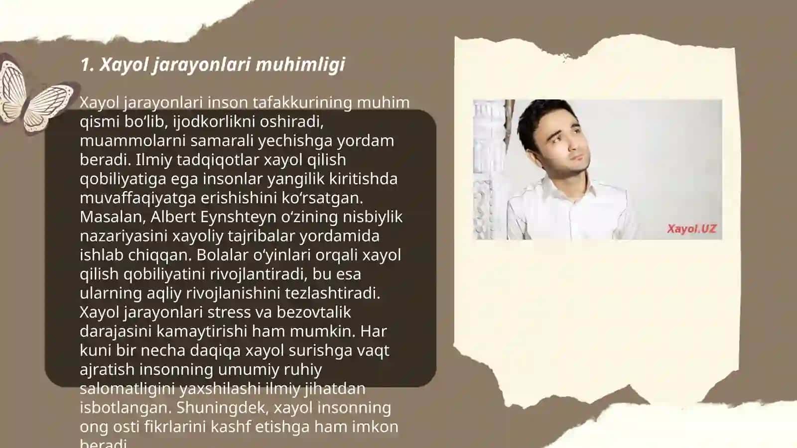 Xayol jarayonlari va xayol turlari 3