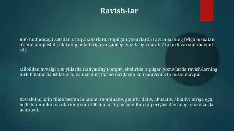 Lotin tilida kelishiklar 3