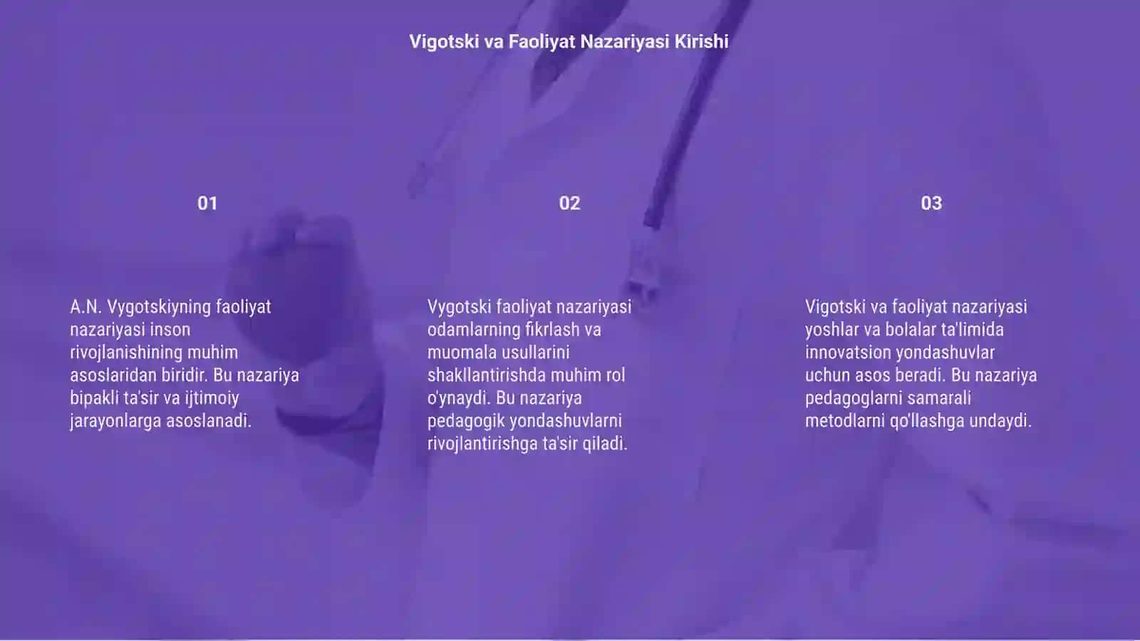 A.N Vigotskiyni "Faoliyat nazariyasi" tahlili 3