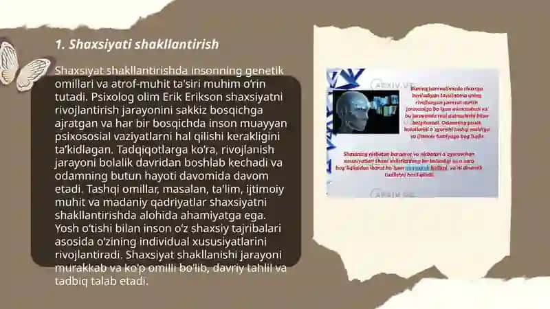 Shaxsiyati shakllantirish 3