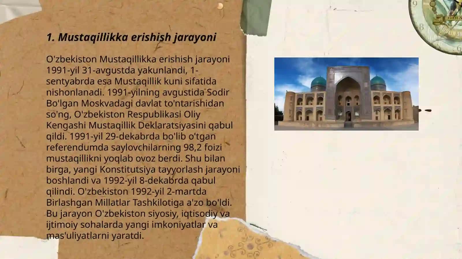 Mustaqillikka erishish jarayoni 3