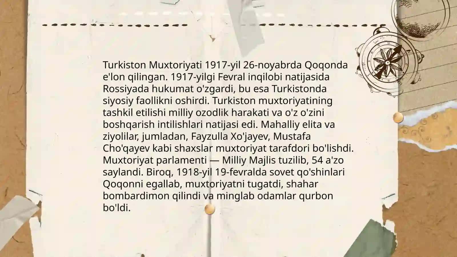 Turkiston Muxtoriyatining tashkil topishi va boshqaruv tizimi 3