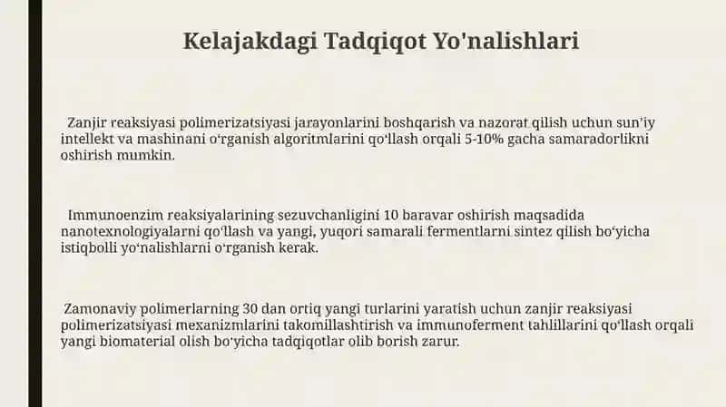 Polimerizatsiya zanjir reaksiyalari asosidagi va immuneferment 3