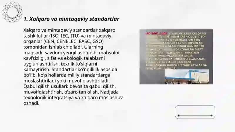 Standartlarning turlari va toifalari 3