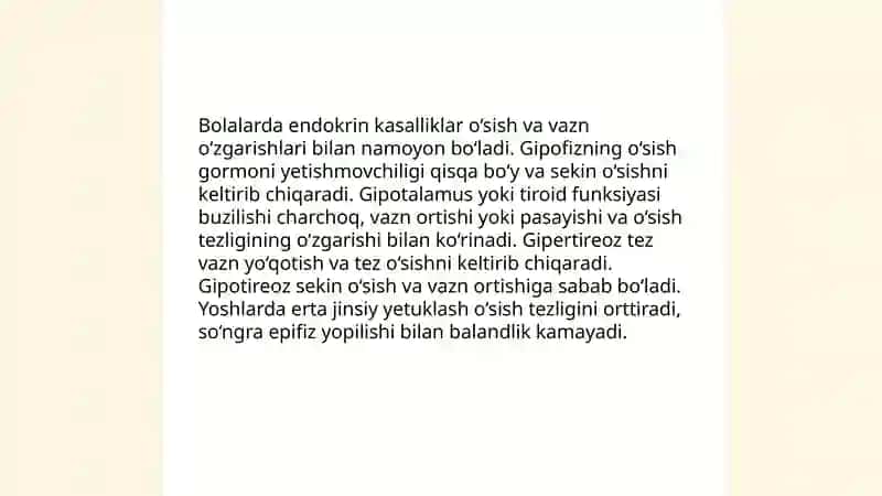 Bolalarda endokrin tizim kasalliklari semiotikasi 3