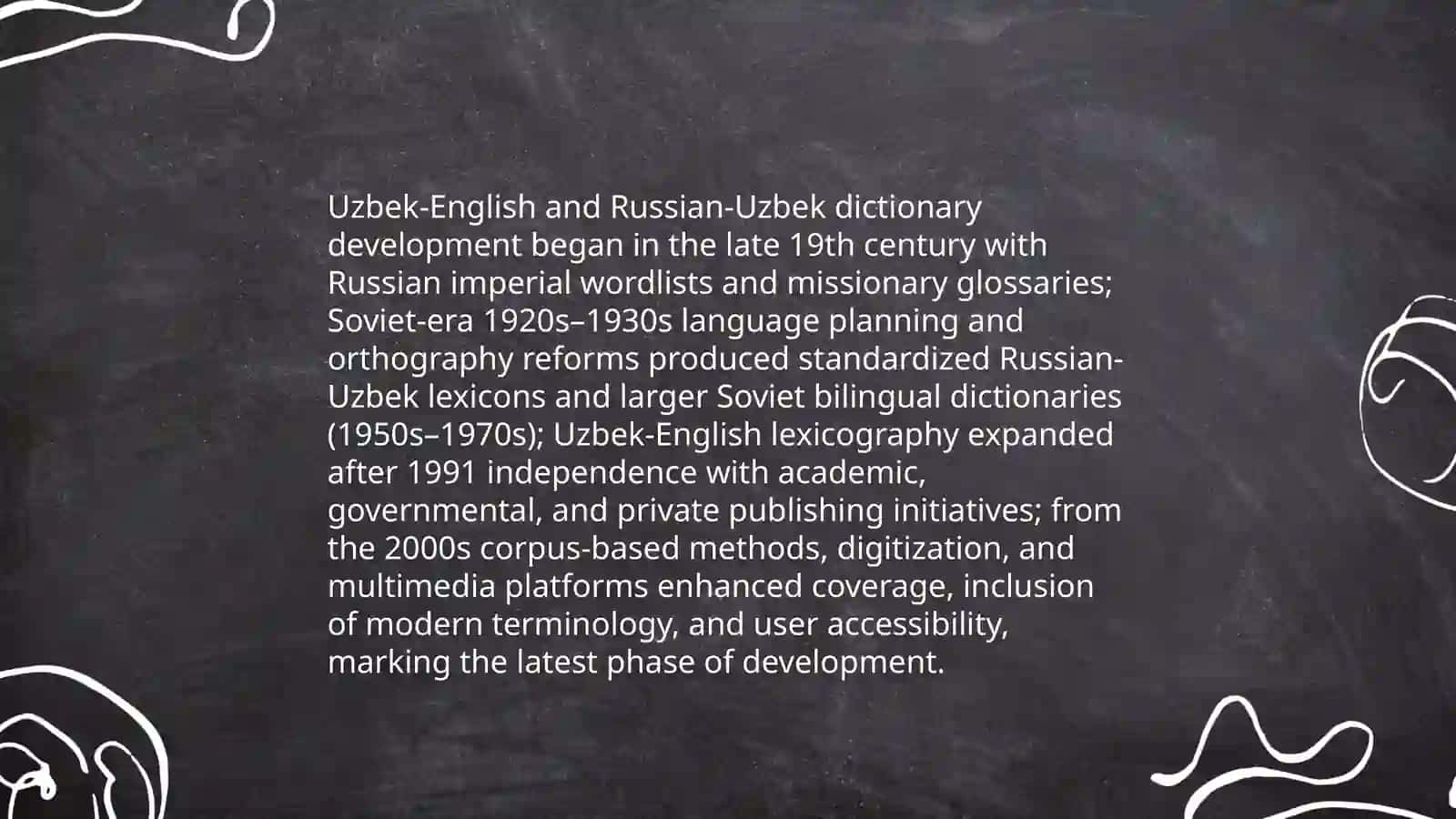 Overview of Uzbek-English and Russian-Uzbek dictionaries 3