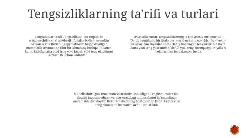 Modelli Tengsizliklar 3