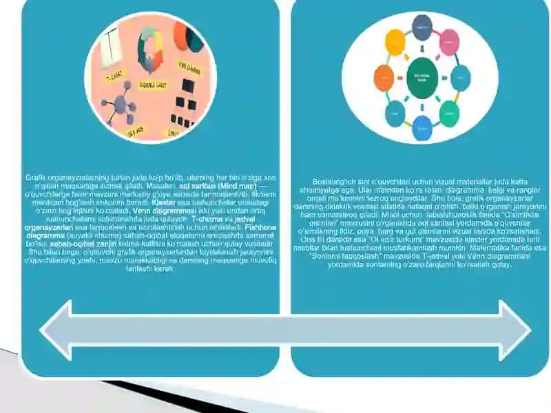 Boshlang'ich ta'limda grafik o'ganeyzlardan foydalanish 3