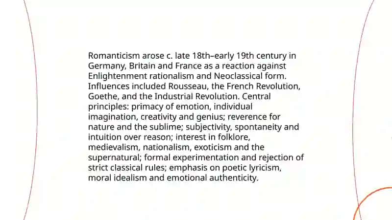 Achievements of literature of the 19 th century. Romanticism.Realism 3