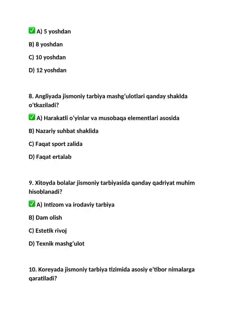 Bolalar jismoniy tarbiyasi 3
