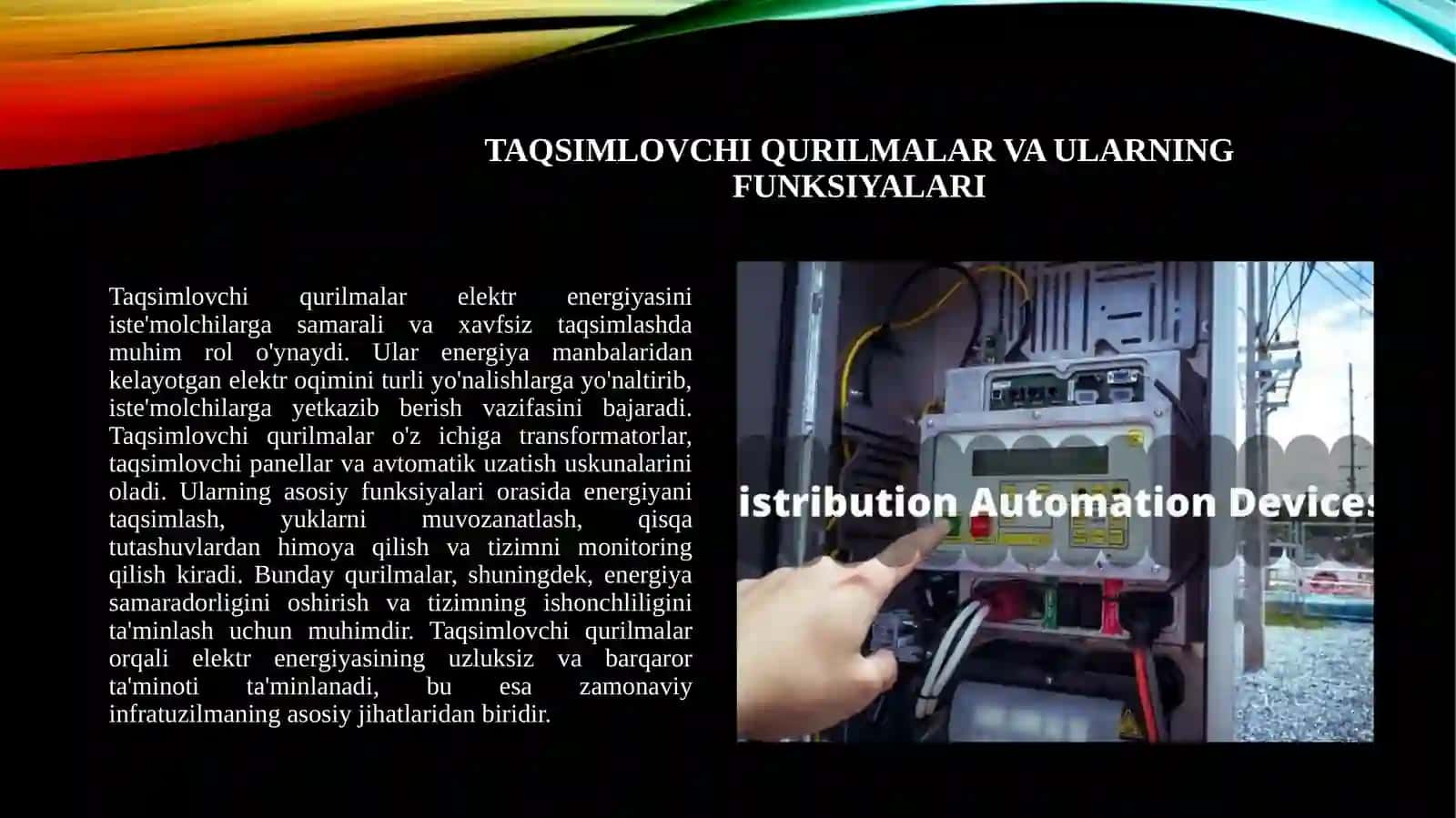Kommutatsion apparatlar komplekt taqsimlovchi qurilmalar. 3