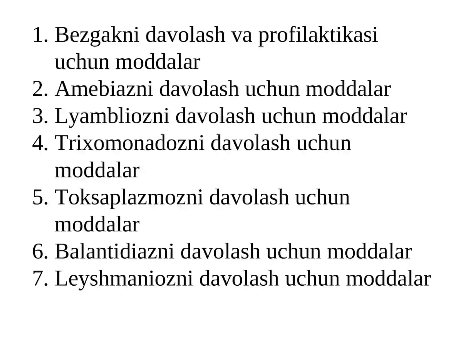 Протозооларга қарши моддалар 3