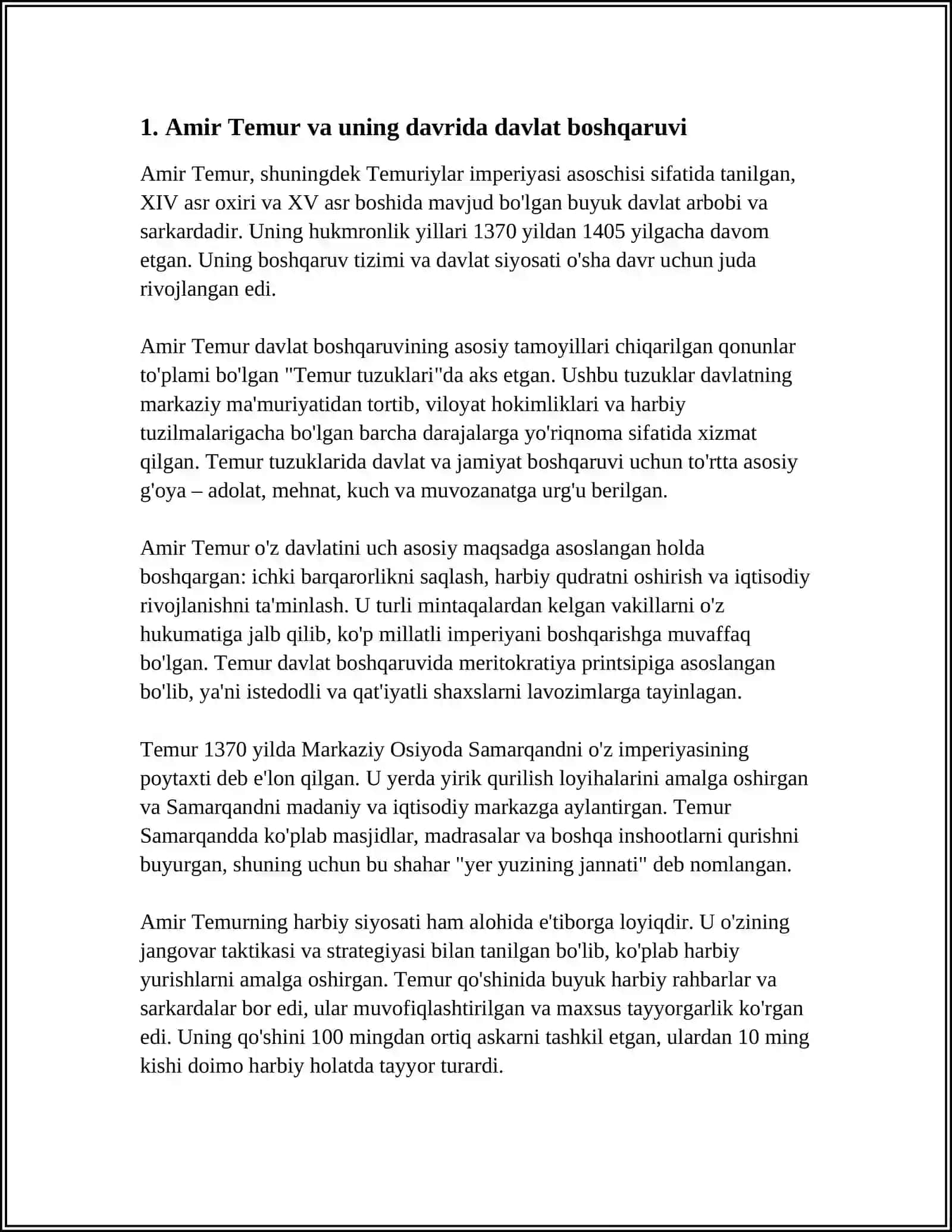 AMIR TEMUR BUYUK DAVLAT ARBOBI 3