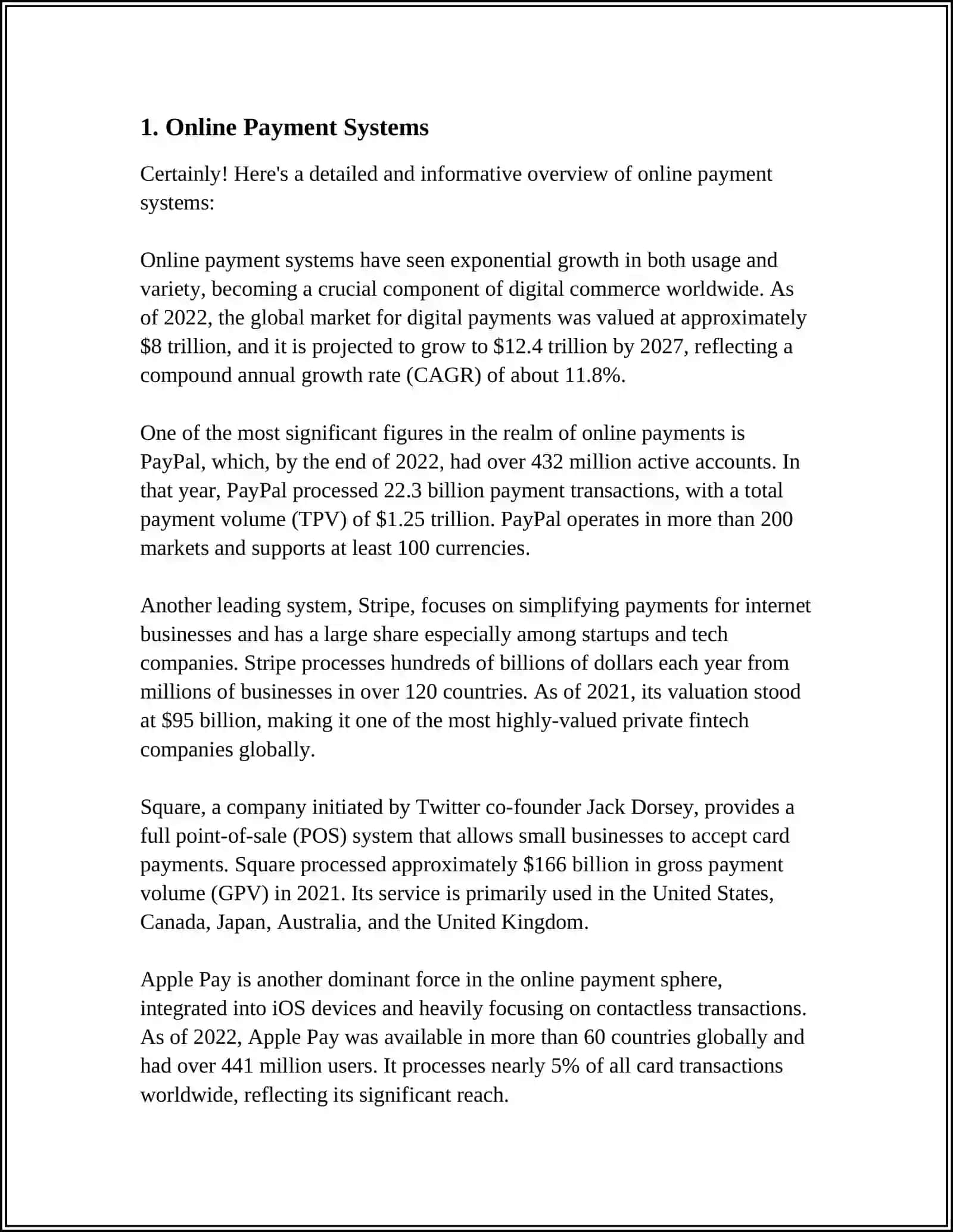 Online Payment Systems Overview 3