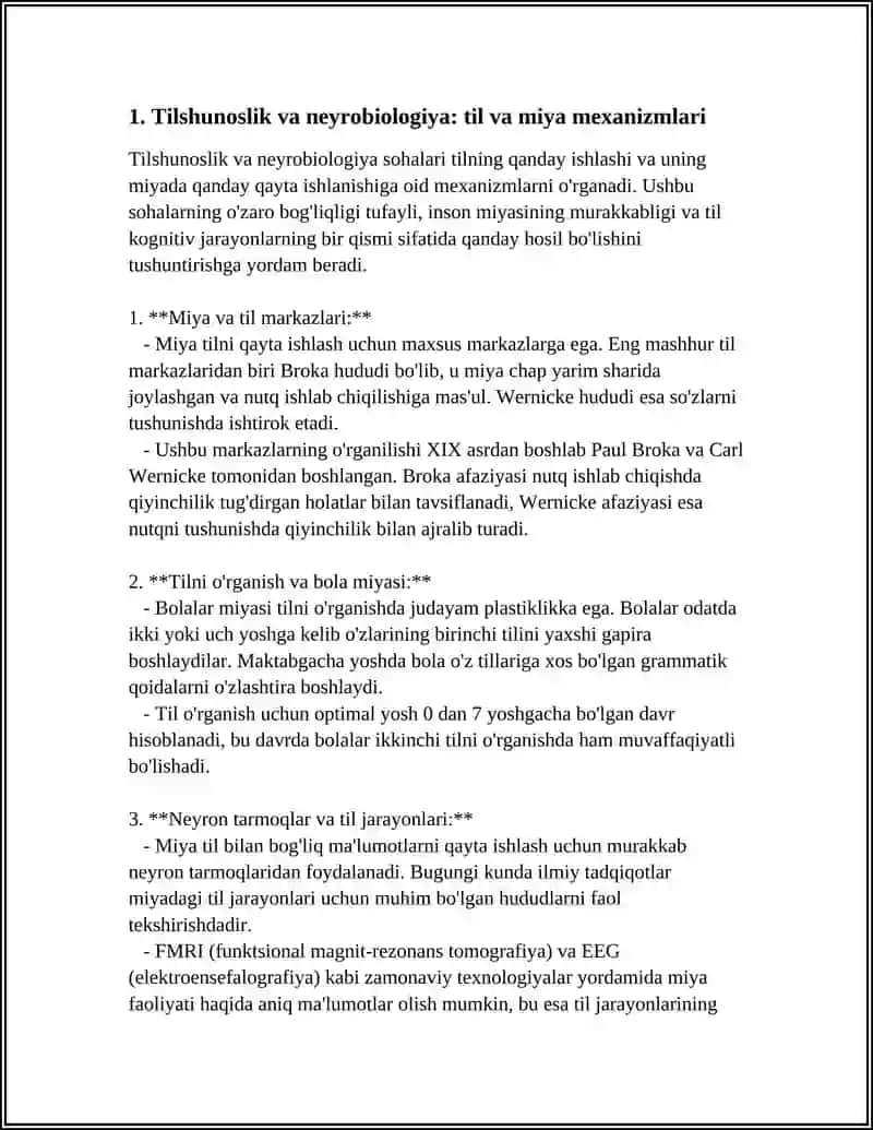 TILSHUNOSLIK VA NEYROBIOLOGIYA 3
