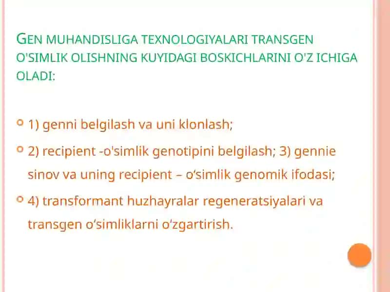 Gen muhandisligi to'g'risida darslik 3
