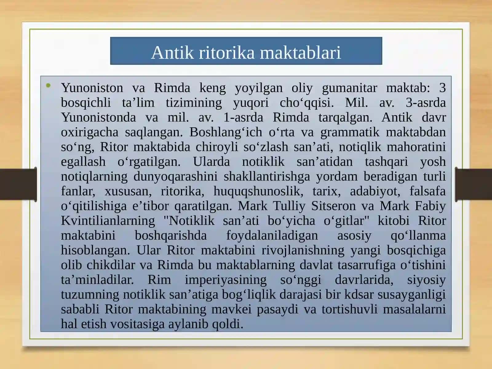 Oʻrta Osiyo va Qadimgi Yunonistonda notiqlik sanʼati 3