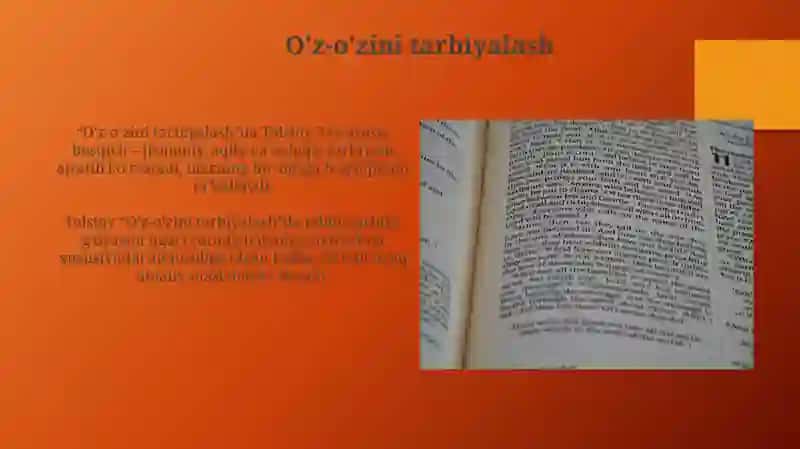 O'z-o'zini tarbiyalash 3