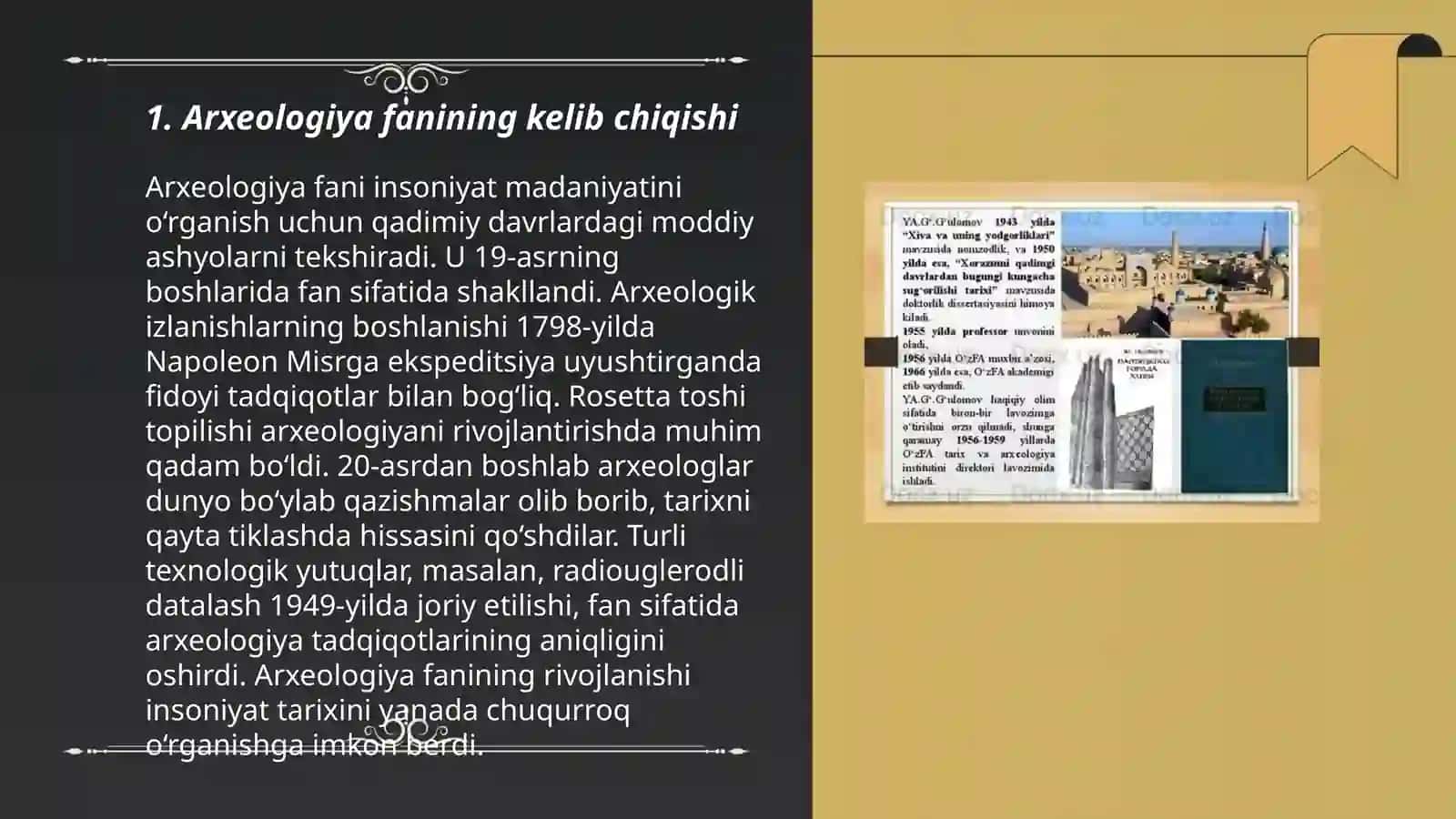 Arxeologiya fanining shakllanishi va rivojlanishi 3