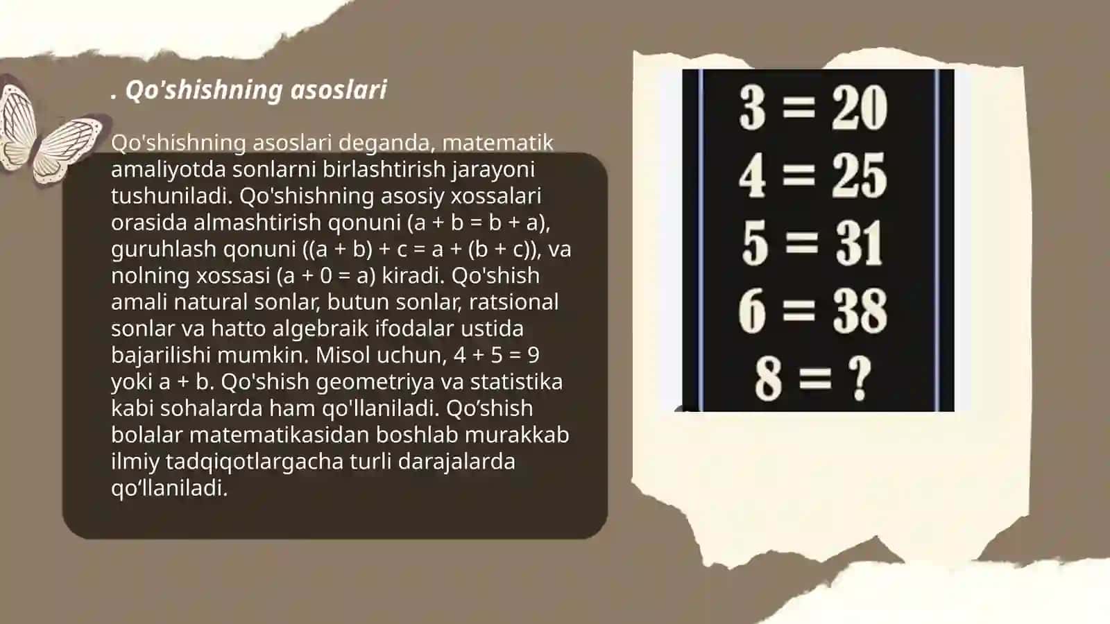 Qo'shish va ayirishni boshlang'ich sinflarga o'rgatish 3