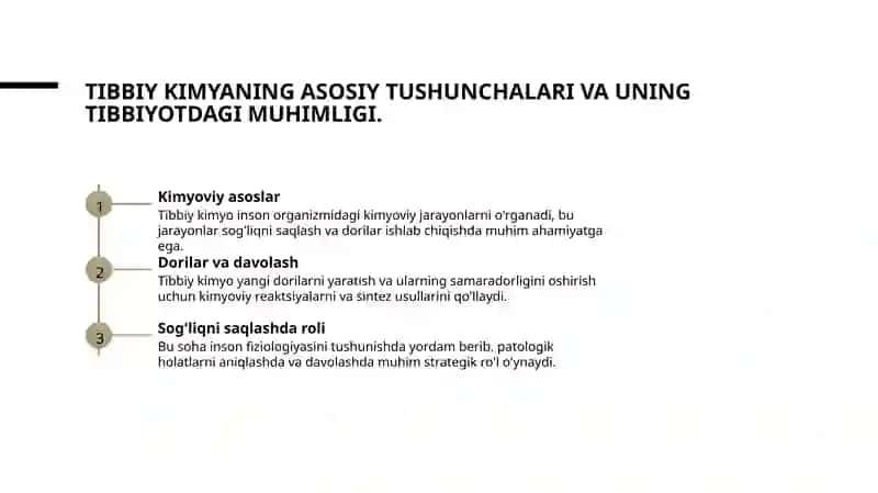 Tibbiy kimyoga kirish 3