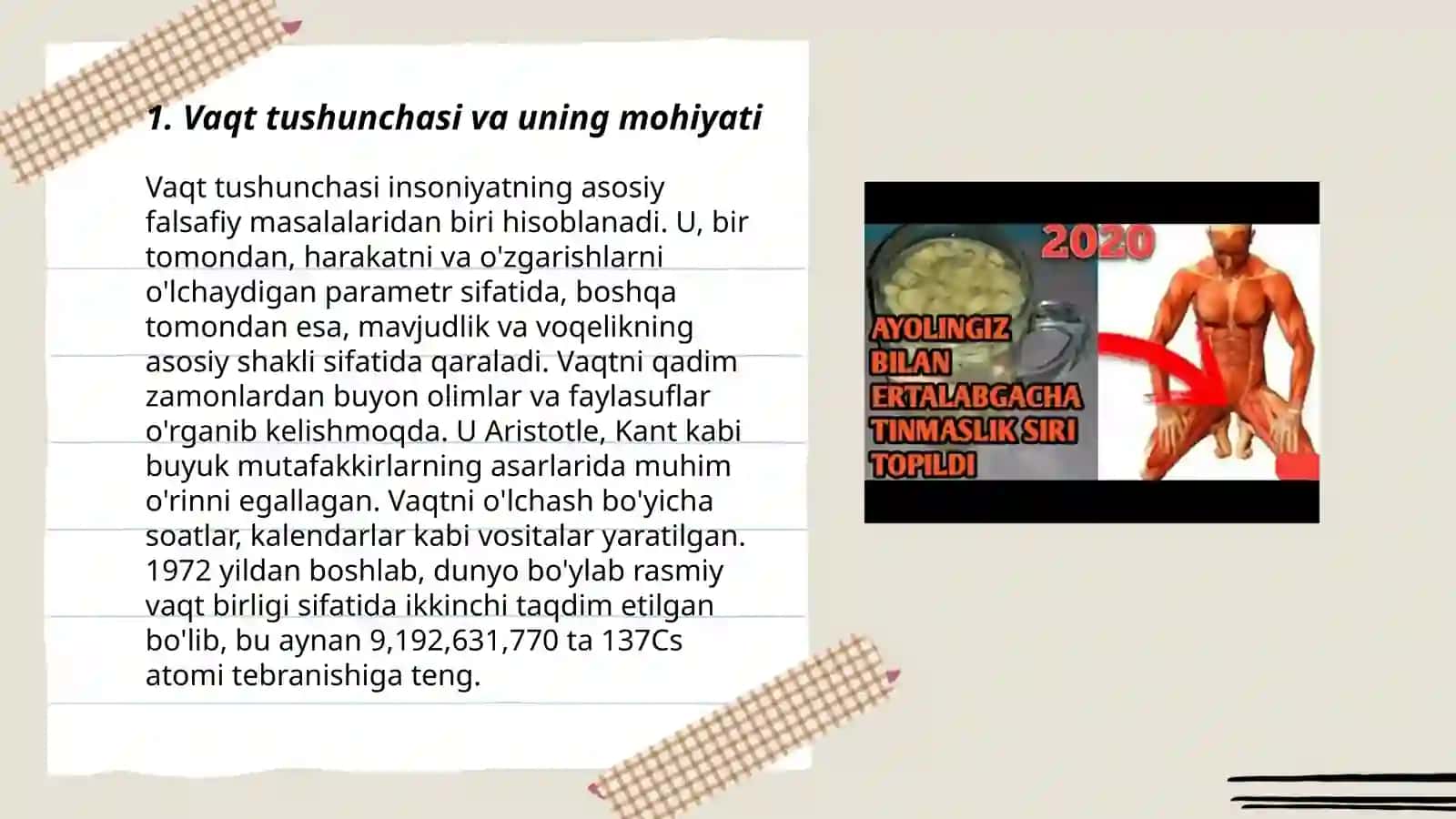 Vaqt va uning o'ziga xos xususiyatlari 3