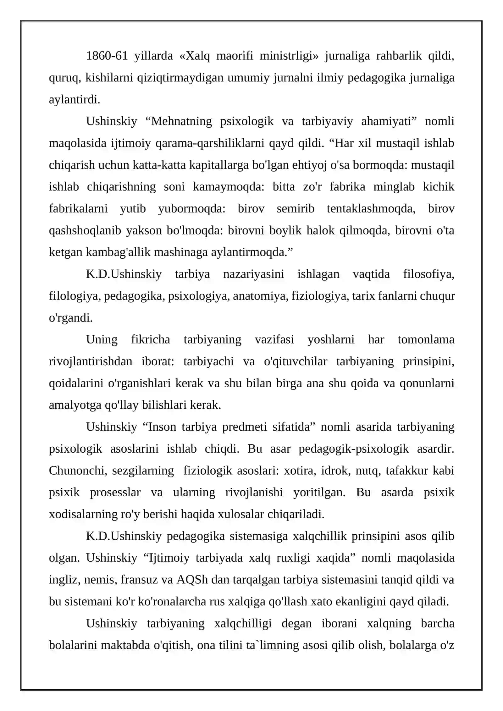 K. D. Ushinskiyning pedagogik g’oyalari 3