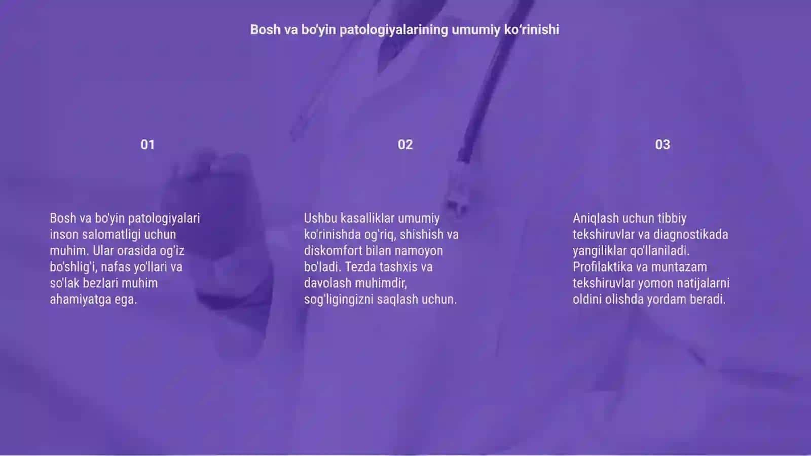 Bosh va bo'yin patologiyalari 3