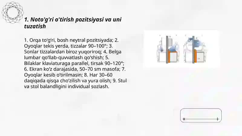 Uyda ishlashda ergonomik xatolar va ularnintuzatish 3