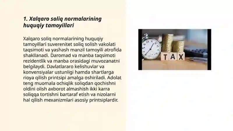Xalqaro soliq normalari 3