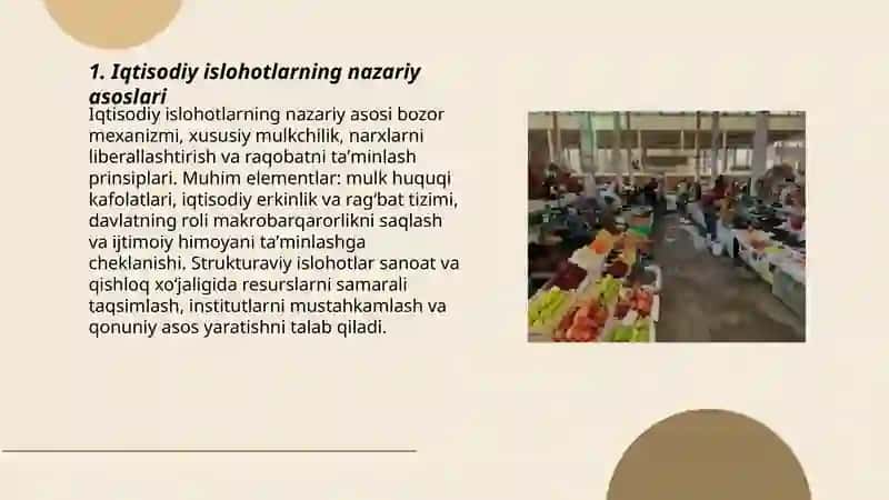 Iqtisodiy islohotlar 3