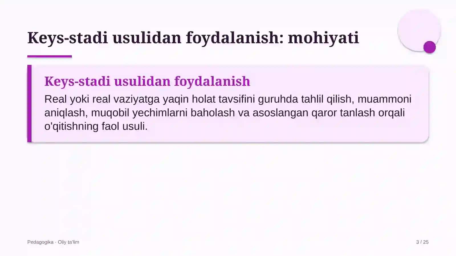Dori vositalari ulgurji savdosida keys-stadi usulidan foydalanish 3