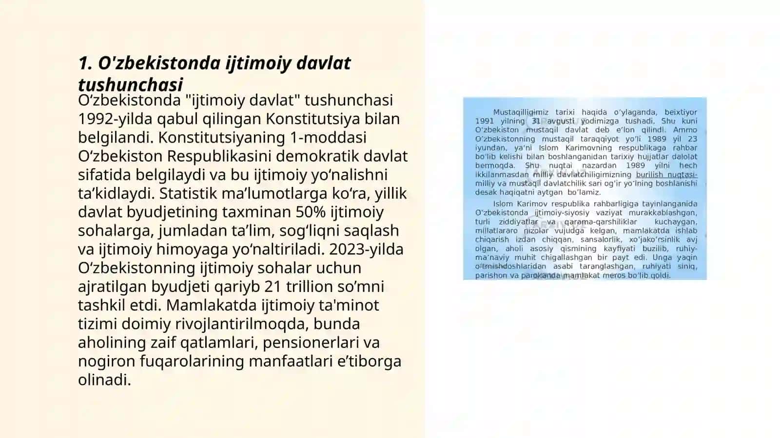 O'zbekistonda ijtimoiy davlat tushunchasi 3
