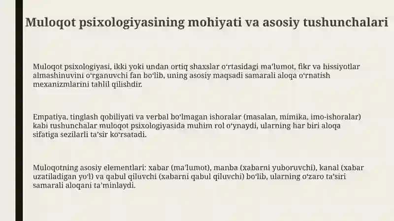 Muloqot psixologiyasi 3