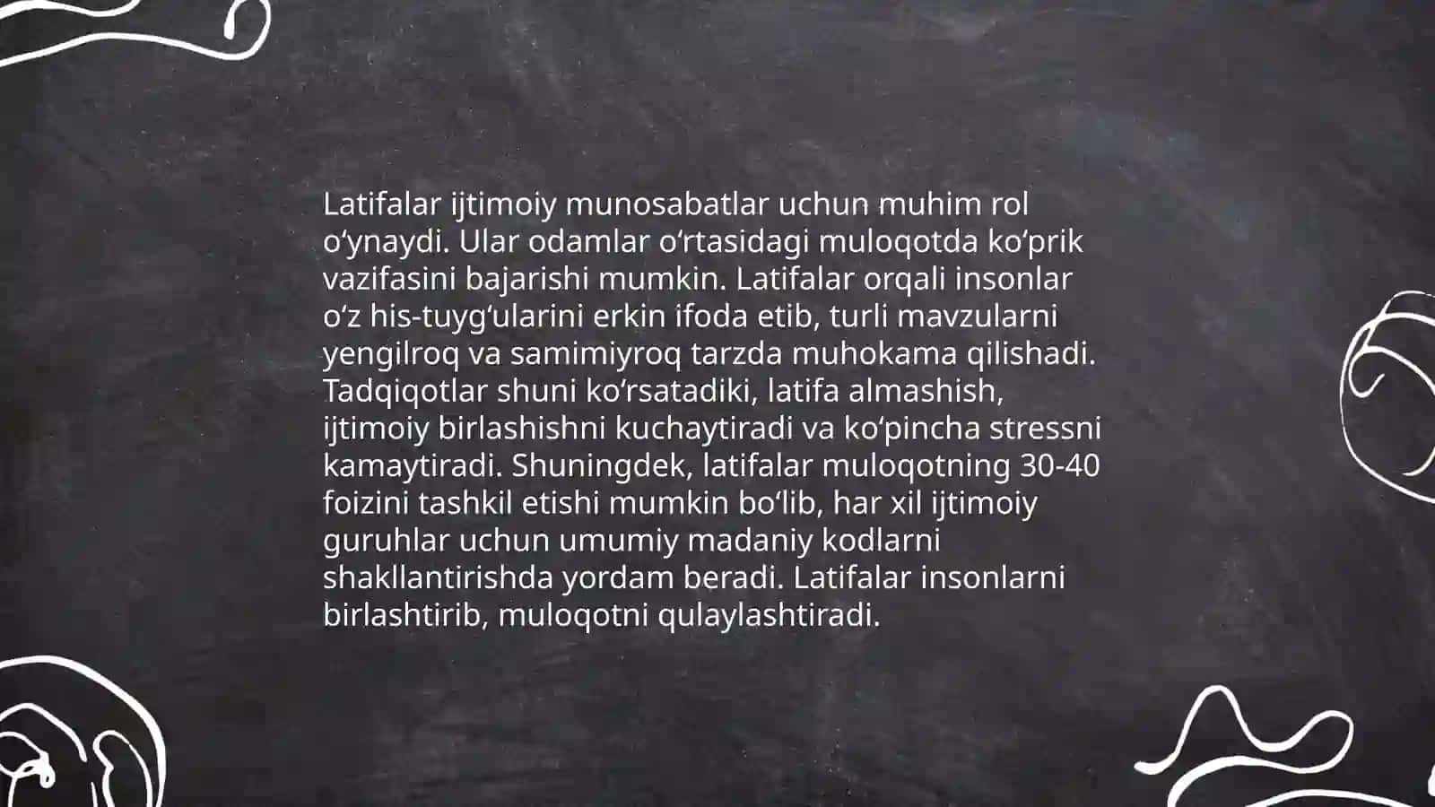 Latifa va ijtimoiy munosabatlar 3