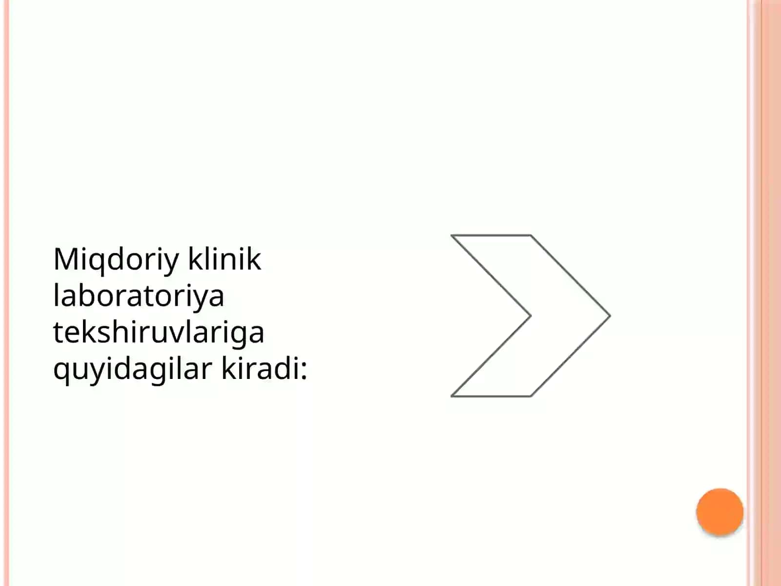 Miqdor klinik laboratoriya tekshiruvi 3