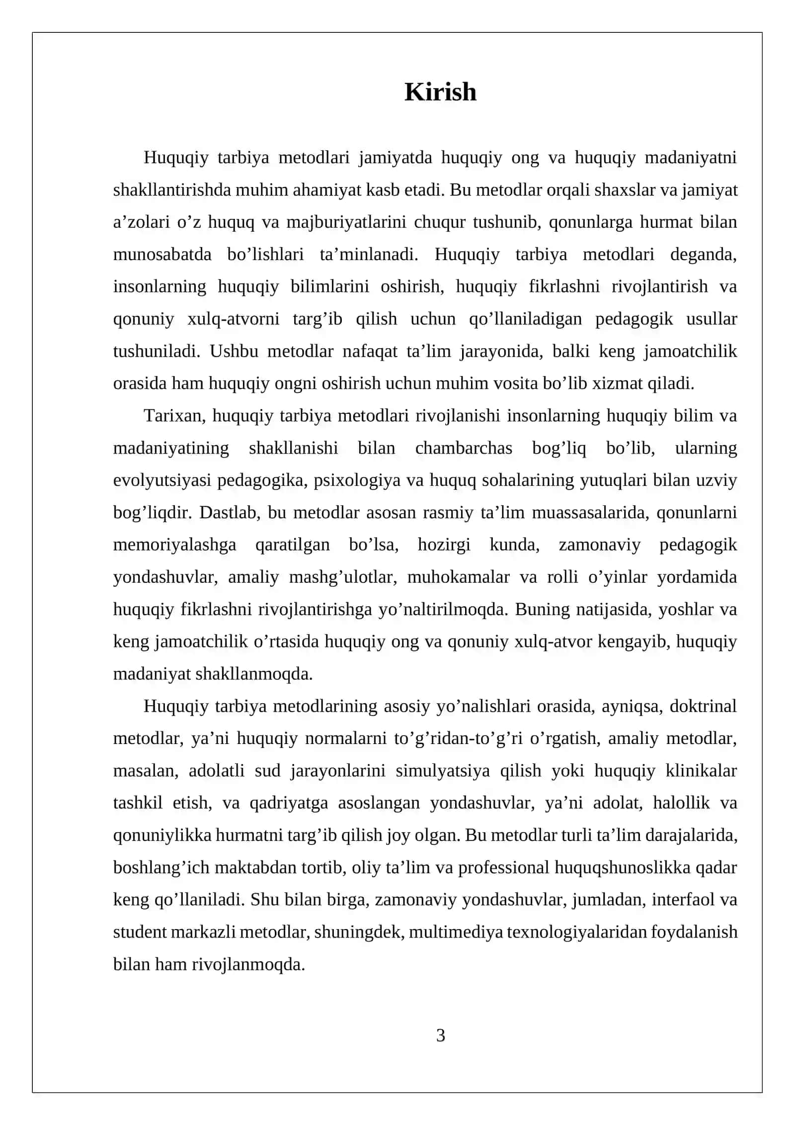 Huquqiy Tarbiya Metodlari 3