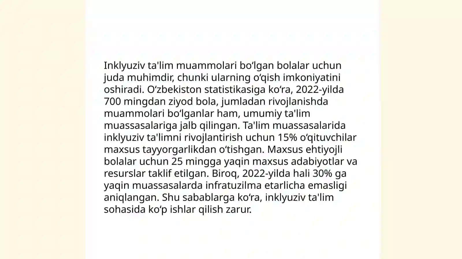 Inklyuziv ta'limni amaliyotiga joriy etish algoritmlari 3