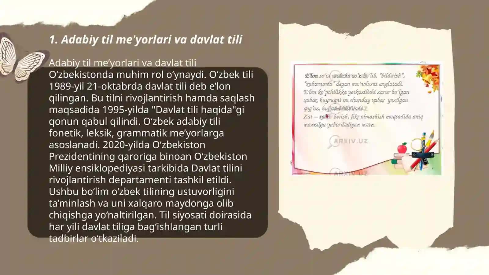 Adabiy til me'yorlari va davlat tili 3