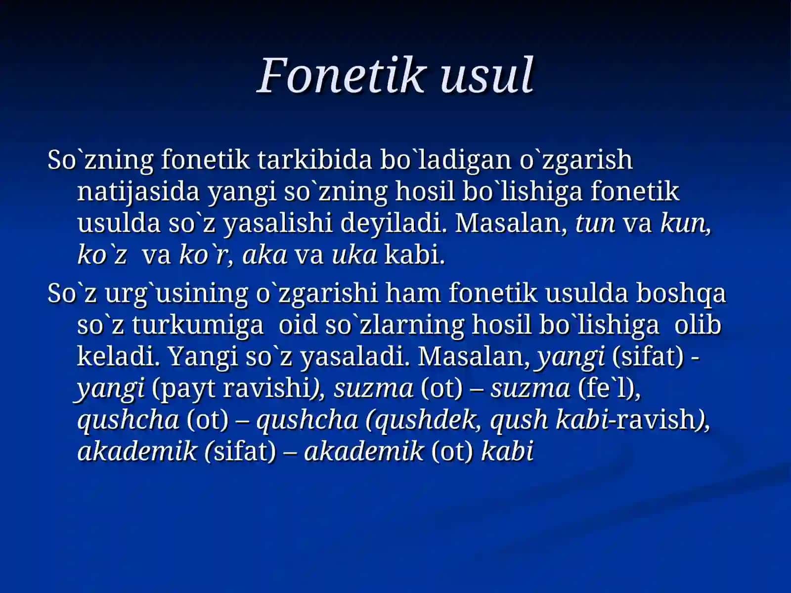 So`z yasalishi 3
