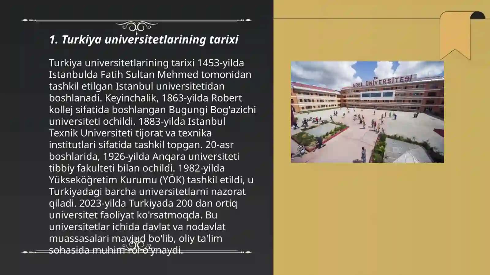 Turkiya universitetlarining tarixi 3