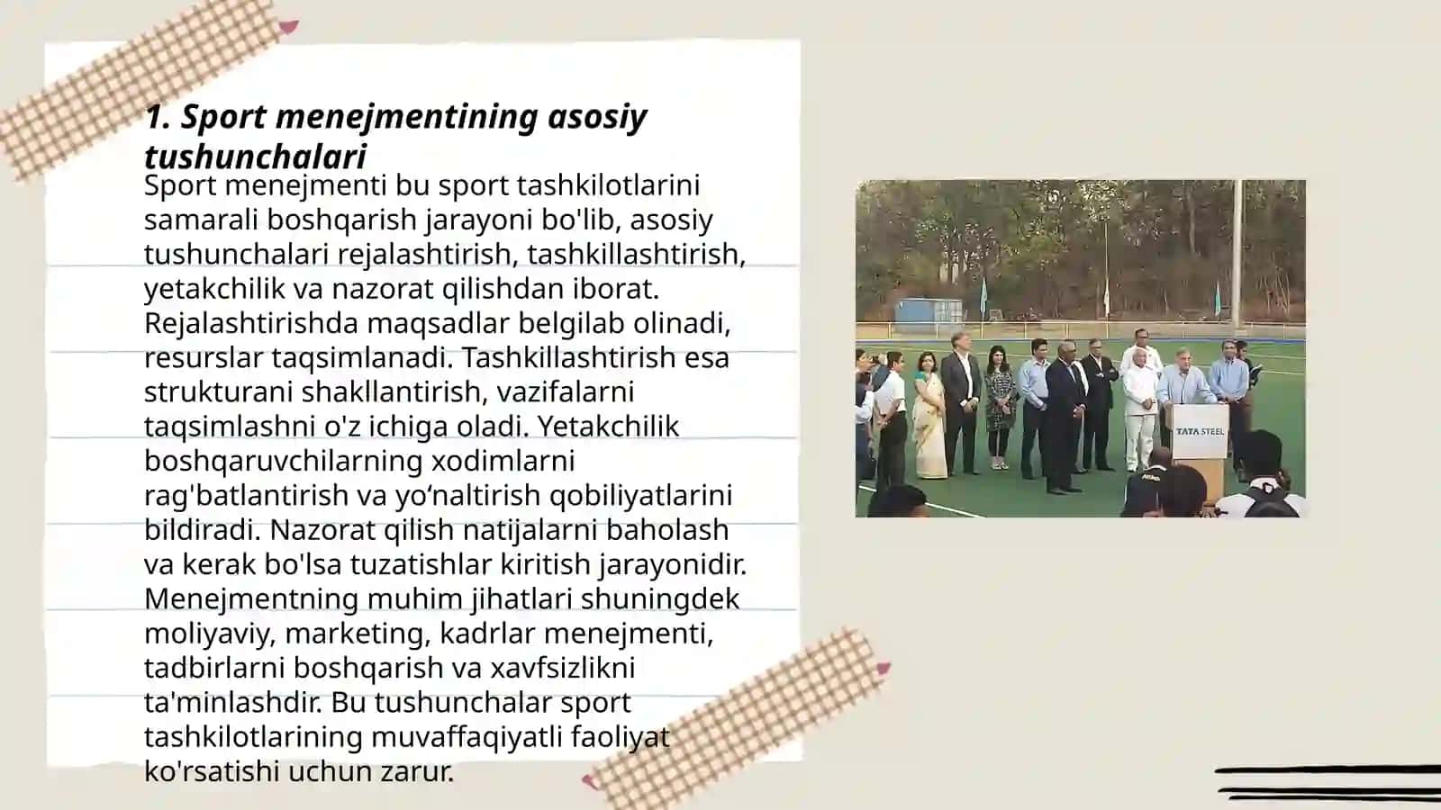 Sport menejmentining asosiy tamoyillari 3
