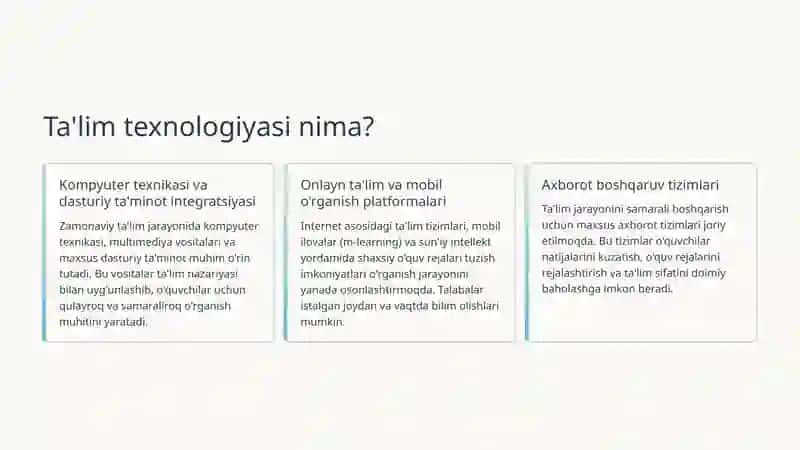 Ishlab chiqarish va ta'limda texnologiyalar 3