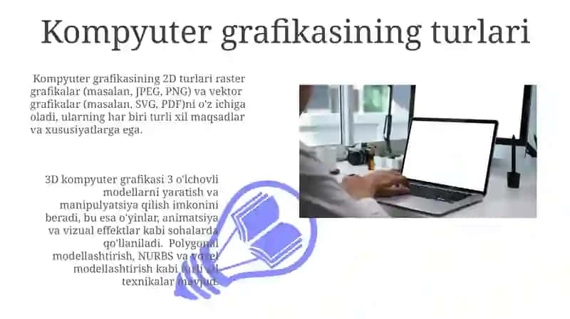 Kompyuter grafikasi va uning turlari Adobe Photoshop dasturida rasmlarni tahrirlash 3
