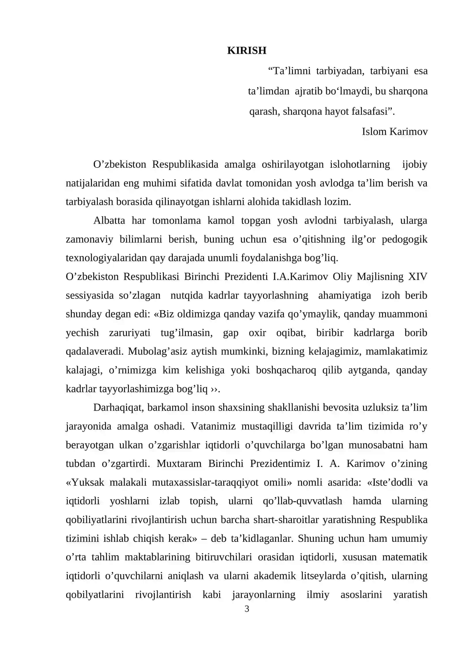 Determinantlarni hisoblash kurs ishi 3