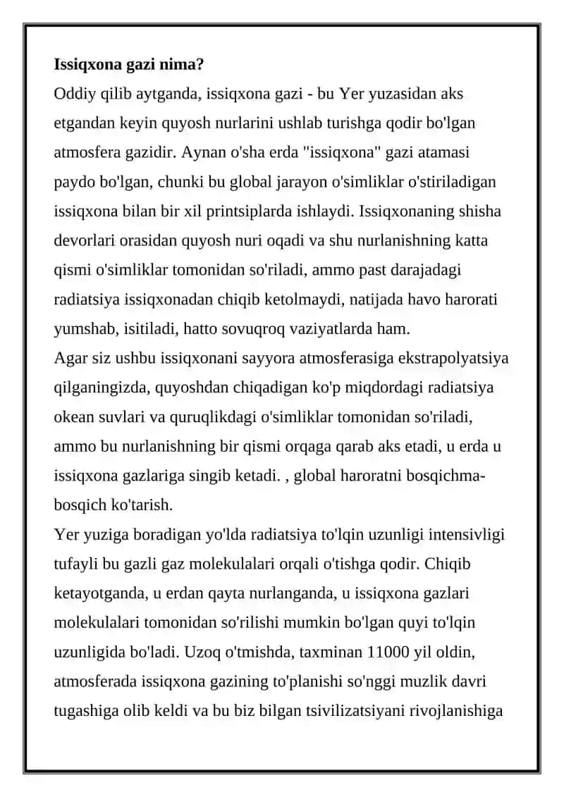Issiqxona gazlari 3