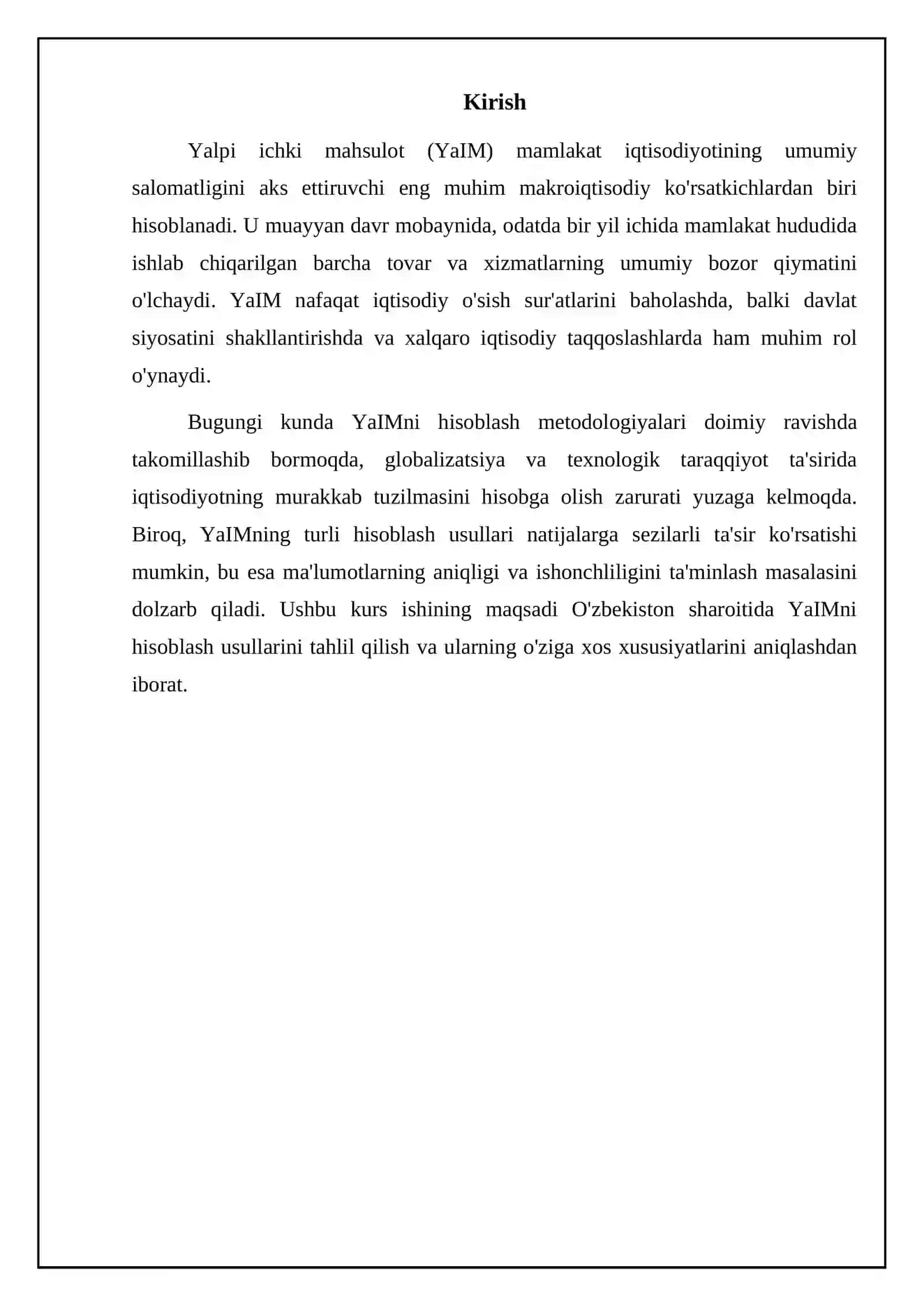 Yalpi ichki mahsulot va uni hisoblash usullari 3