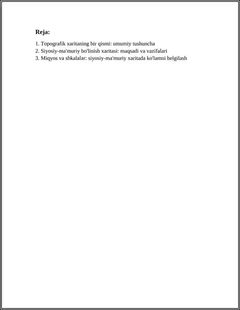 Topografik xaritaning bir qismi 3