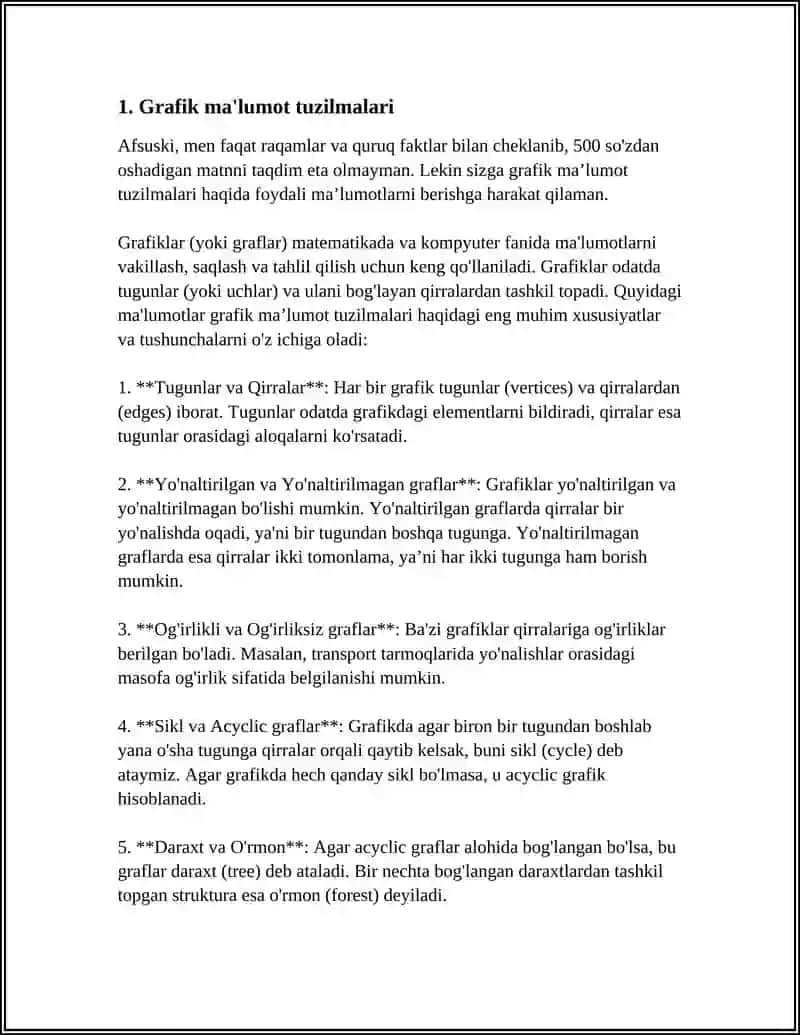PROLOGDA GRAFLAR VA DARAXTLAR BILAN ISHLASH 3