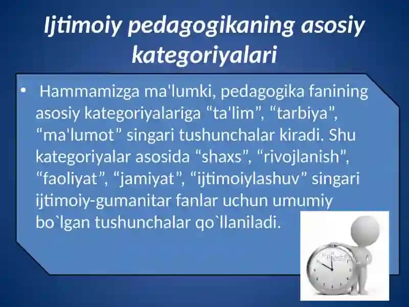 Ijtimoiy-pedagogikaning kategoriyalari va mexanizmlari 3